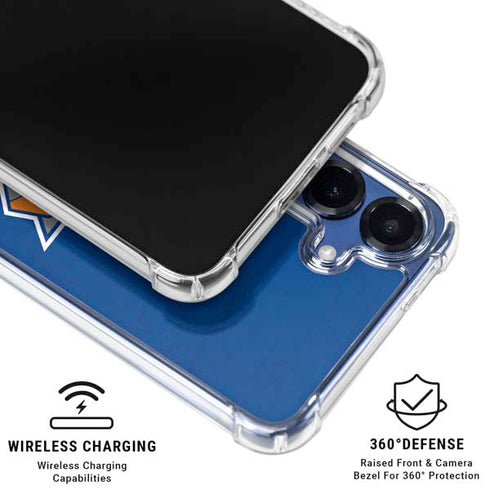 NBA New York Knicks Distressed Galaxy S25 Clear Case
